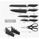 thumbnail image 2 of Juego  Xtellar De Cuchillos De Cocina Profesionales 6 Piezas Color Negro, 2 of 2