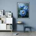 thumbnail image 7 of Diamond Art Kit for Adults, Blue Peony Blooms Lush Greenery Diamond Painting for Adults Beginners, DIY Diamond Art Painting Kits, 5D Diamond Painting Crafts for Home Decor 12x16 Frameless, 7 of 7