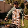 thumbnail image 4 of Leopard Print Adjustable Waterproof Apron for Adults 33x27 Inch – Cooking Apron with 2 Large Pockets, Durable Polyester Bib for Kitchen, Baking, BBQ, and Home Use, 4 of 6