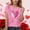 Pink, variant on Childrens Heart Print T Shirt Short Sleeve Round Neck Casual Top for Boys and Girls Valentine Day Theme Apparel Comfortable Everyday Wear Youth Kids Tee(Red,5-6 Years)