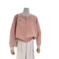 thumbnail image 5 of MJG cárdigan suéter bordado estilo navideño retro para mujer 2024 otoño e invierno nuevo nicho cárdigan de punto con cuello redondo ceroso suave, 5 of 5