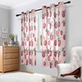 thumbnail image 2 of Yayeee Window Curtains Light Filtering 63"x42" Grommet Panel Pair Home Living Room Decor, Cherries Pattern, 2 of 7