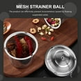 thumbnail image 6 of LEORX Stainless Steel Mesh Strainer Ball with Hook Chain for Kitchen Seasoning and Tea Filtering, 6 of 8