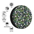 thumbnail image 4 of Wukai Fun Panda Playing With Bamboo Leaves Print Spare Tire Cover for RV Trailer,Waterproof PVC Faux Leather Wheel Cover Fit for Truck,Trailer,RV,SUV,Camper and Most Vehicle-15 inch, 4 of 6
