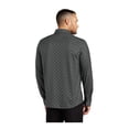 thumbnail image 2 of MERCER+METTLE Unisex Stretch Jersey Long Sleeve Shirt | Button Down Work Shirt for Men & Women, Long Sleeve Jersey Top - Anchor Grey Geo Diamond 4XL, 2 of 4