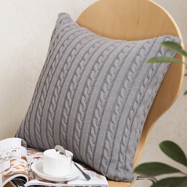 Housses de Coussin de Canapé Décoratives en Tricot, Housses de Coussin de Mode pour Canapé Café, Décoration Intérieure