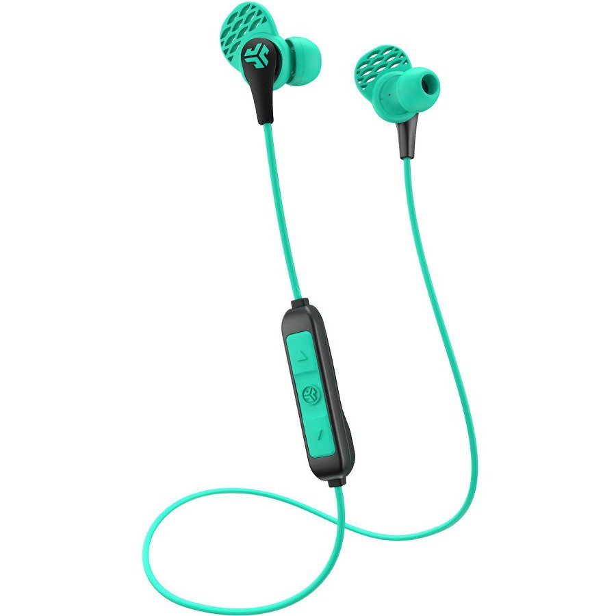 JLab Audio Bluetooth Sports InEar Headphones, Green, JBUDSPROBTTEALBOX