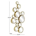 thumbnail image 4 of CosmoLiving by Cosmopolitan 22" x 40" Gold Bubble Cluster Wall Mirror, 4 of 15