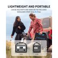 Enernova Portable Power Station ETA 600W, 288Wh Backup LiFePO4 Battery, 50Min Fast Charging, 2 Up to 600W AC Outlets, Outdoor Solar Generator for Camping, Home, RV, Emergency