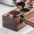 thumbnail image 2 of Coffee Tamper Mat Station Stand Portafilter Holder Support Base Rack Walnut Wood For 51MM 53MM 58MM Espresso Accessories Barista, 2 of 12