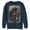 Navy Blue, variant on Men's Justice League Hero Artistic Poster Sweatshirt Athletic Heather Medium