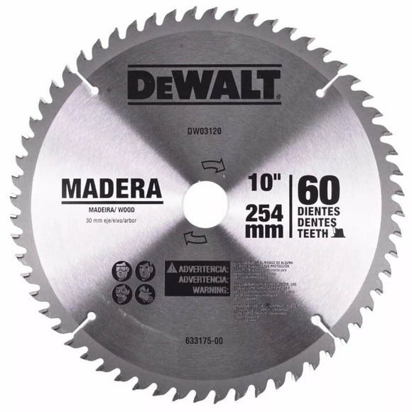 Disco Sierra Para Madera 30mm 10 X 60 DeWalt DWA03120