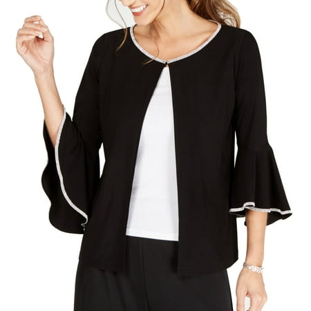 Women's Jacket Small Gem Trim Petite Bell Sleeve PS