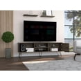 thumbnail image 2 of Mesa Para Tv Rony, Nogal Para Televisor de 75 Pulgadas Virtual Muebles, 2 of 7