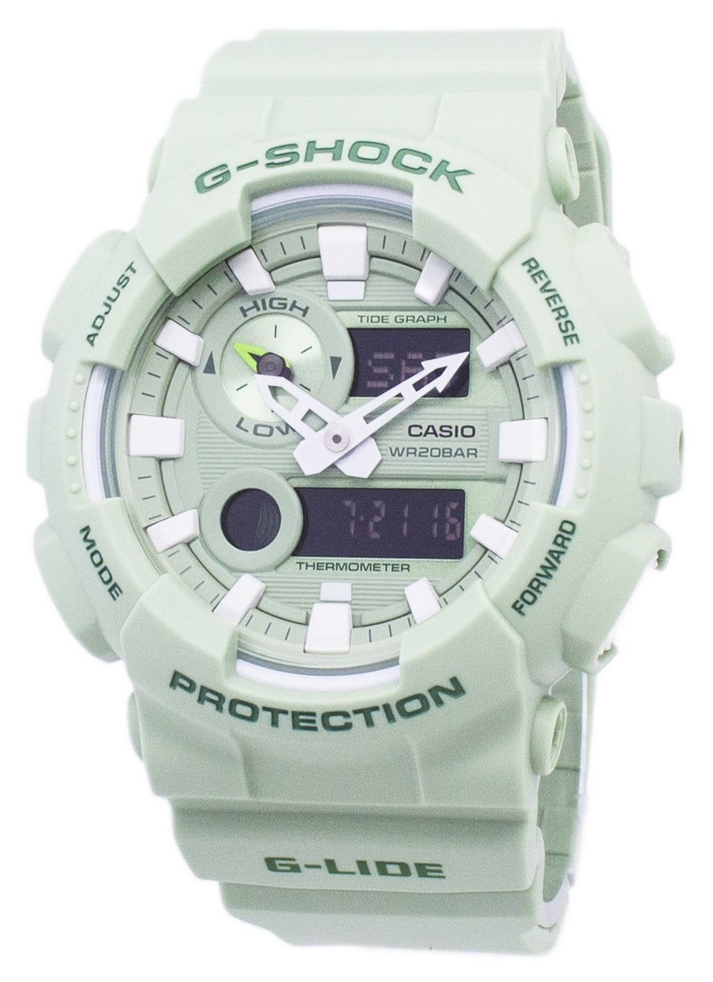 Casio Casio G Shock G Lide Tide Graph Analog Digital Gax 100csb 3a Gax100csb 3a Mens Watch Walmart Com Walmart Com