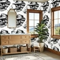 thumbnail image 4 of Peel and Stick Wallpaper 23.6in x 9.8ft Vintage Skull Cigarette Hat Graphic Contact Paper Vinyl Waterproof Self Adhesive Wall Paper for Bedroom Shelf Cabinet Renter Friendly, 4 of 8