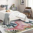 thumbnail image 3 of Pink Dinosaur Printed Bedroom Rug,5x6 Area Rugs, Cartoon Dinosaur Carpet Decorations, Cute Animal Rugs for Living Room, Non-Slip Padded Washable Low Pile Cozy Easy Clean Pet Friendly Rugs 8i&-187, 3 of 7