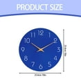 thumbnail image 2 of Home Clock Clearance! Huayishang Wooden Wall Clock Wall Clock Silent Non Ticking Battery Operated Wooden Hanging Clock for Home Bathroom School Decor Silent Wall Clock, 1*Clock Blue, 2 of 8