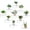 Clear 10pack, variant on XIMEI 10-Pack Acrylic Floating Shelves for Wall, Adhesive Display Shelf for Plants/Funko Pop, Clear