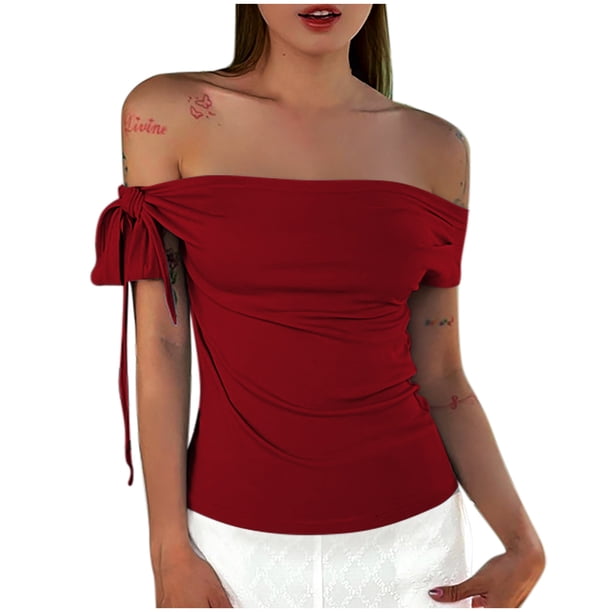 Camisetas Casuales de Mujer sin Mangas Diseño de Cuello en V, Ligero Poliéster Primavera Y Blusa de Verano