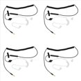 thumbnail image 1 of 4X Auriculares de un Solo Lado Auriculares Intrauditivos EstéReo Mono con Aislamiento de Ruido Auriculares con Resorte de MicróFono Cable Reforzado con Bobina, 1 of 8