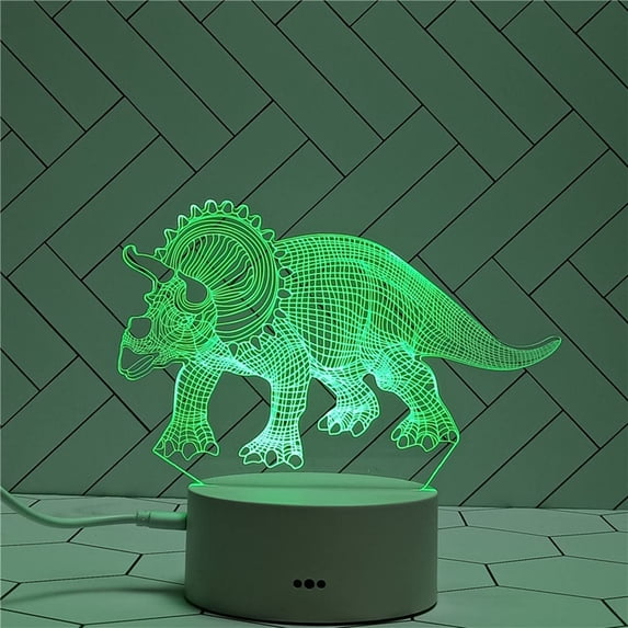 LINLIN 3D Night Light for Kids, 3D Illusion Lamp LED Table Desk Decor 7 Colors Touch Control USB Powered Party Decoration Lamp for Home Décor Xmas Birthday Gifts