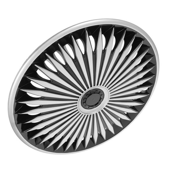 FRCOLOR Automotive Wheel Hub Caps Decorative Hubcaps Dust Blue Silver