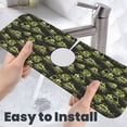 thumbnail image 6 of Logiee Light Green Excavator Print Kitchen Sink Splash Guard Faucet Mat for Splash Guard Behind Faucet Drip Catcher for Kitchen,Bathroom,Sink Mat,Dish Drying Mat,Bathroom-15" X 5.5", 6 of 7