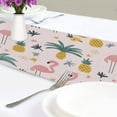 thumbnail image 4 of Yayeee Table Runner 90 inches Long Home Kitchen Dinning Party Decoration, Flamingo Pattern, 4 of 7