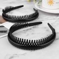 thumbnail image 4 of 10 diademas con peine de dientes, diademas antideslizantes, accesorios para el cabello para niñas, mujeres y mujeres (negro), 4 of 7