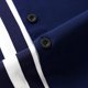 thumbnail image 4 of Camisas Tipo Para Hombre Camisa Casual Splice Button Turn Camisas de cuello corto de Strudy Men (Blue, L), 4 of 6
