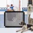 thumbnail image 3 of OULII Freestanding Dog Barrier Fence Outdoor Protective Fence Black Mesh Fabric 1Pcs, 3 of 6