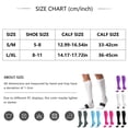 thumbnail image 4 of Domzle Men's Athletic Run Cushion Over-the-Calf Tube Socks Running, Work and Daily Wear. White, 4 of 4
