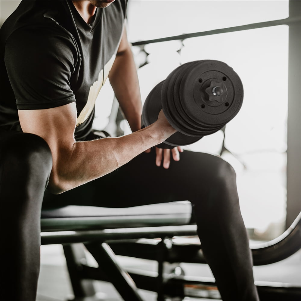Renwick 66LB Adjustable Dumbbell Set for Home Training, Black