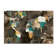 thumbnail image 1 of Trademark Fine Art 'Golden World on Brown' Canvas Art by Courtney Prahl, 1 of 3
