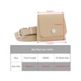 thumbnail image 4 of INSPIRE CHIC Women Fanny Pack, Faux Leather Belts with Removable Mini Pouch Small Purse Waist Belt Bag Khaki, 4 of 6
