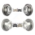 thumbnail image 1 of Transit Auto Front Rear Ceramic Pads and Coated Disc Brake Rotors Kit for Car Chevrolet Express 4500 GMC Savana KGA-101356, 1 of 11