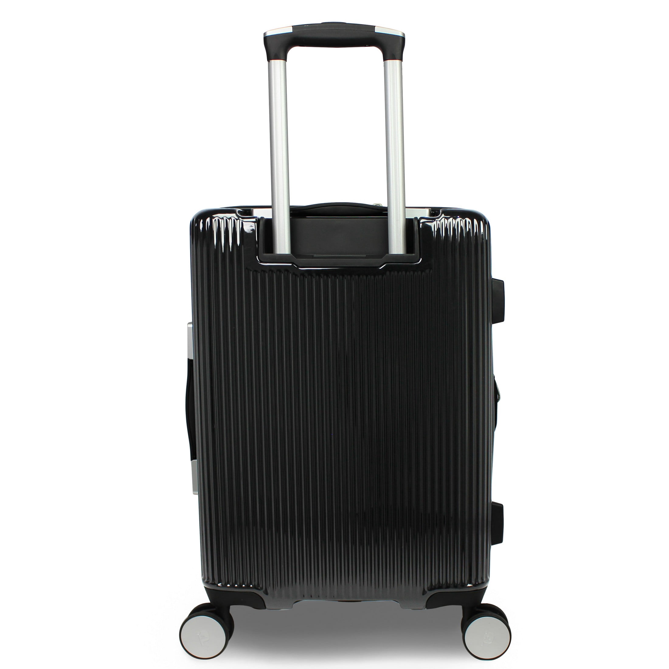 World Traveler Dejuno Monarch 3-Piece Polycarbonate Spinner Luggage Set - Black