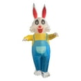 thumbnail image 3 of Lindo disfraz inflable de conejo de Pascua, disfraz de animal, ropa, vestido para hombre Pantalón con tirantes, 3 of 9