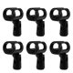 thumbnail image 4 of WORGEOUS 6 PCS Convenientes y prácticos clips de micrófono Titulares de micrófonos de plástico (Negro), 4 of 8