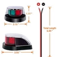 thumbnail image 3 of Obcursco Boat Navigation Light, Marine LED Navigation Light, Boat LED Bow Light. Ideal for Pontoon, Skiff, and Small Boat, 3 of 3