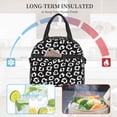 thumbnail image 4 of Disketp Black Leopard Lonchera Térmica para Mujer y Hombre, Bolsa de Almuerzo Reutilizable e Impermeable para Trabajo, Viajes y Picnic, 4 of 7
