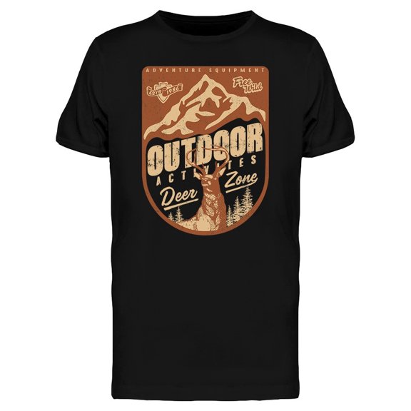 Deer Zone Activities Graphic Tee Men's -Image by Shutterstock