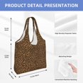 thumbnail image 3 of Vsdgher Leopard Print canvas Tote Bag, Lightweight Cloth Bags, Suitable for shopping, groceries, travel, 3 of 4