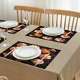 thumbnail image 3 of Happy Halloween Spooky Trick or Treat Candy Bat Linen Place Mats Set Of 4 12x18 Inch Halloween Table Mat Heat-Resistant Washable Durable Place Mat for Party Kitchen Dining Home Decor, 3 of 6