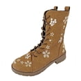 thumbnail image 1 of Kcodviy Bottes Longues pour Femmes à Talon Compensé, Chaussures Décontractées à Talons Bas pour Femmes, 1 of 3