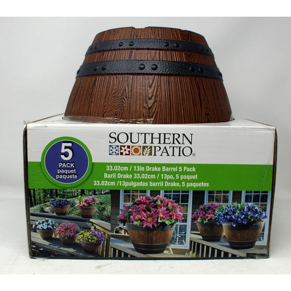Southern Patio 13'' Inch Drake Barrel 5 Pack