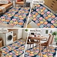 thumbnail image 5 of Area Rugs for Living Room Bedroom, Easter Eggs 4'x6' Rug Washable Carpet Runner Indoor Outdoor, Colorful Eggs Spring Flowers Leaves Farm Navy Blue Non Slip Accent Floor Mats Rug for Kitchen, Office, 5 of 8