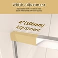 thumbnail image 4 of Bathtub Shower Door, 56-60" W x 58" H, Double Sliding Glass Doors, with 6mm Tempered Glass, Chrome Finish, ACE DECOR, 4 of 10