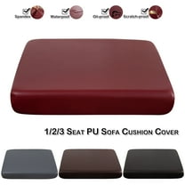 Rosnek Modern Stretch PU Leather Sofa Seat Covers Couch Cushion Cover Waterproof Furniture Protector